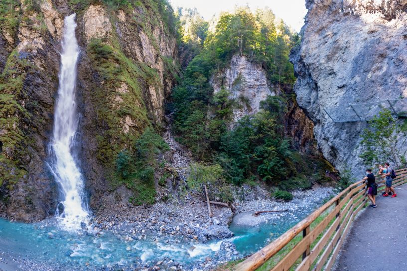 Ansicht beim Wasserfall - Liechtensteinklamm