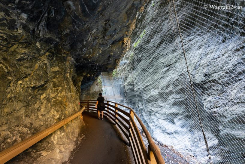 Liechtensteinklamm - Wanderweg mit Fangnetzten